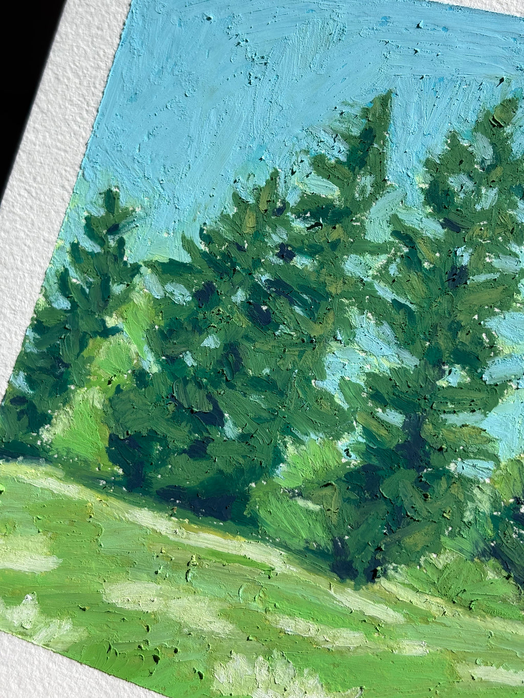 In Rainier 6x6 Original Oil Pastel Drawing