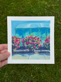 Yelm Ave. 6x6 Original Oil Pastel Drawing
