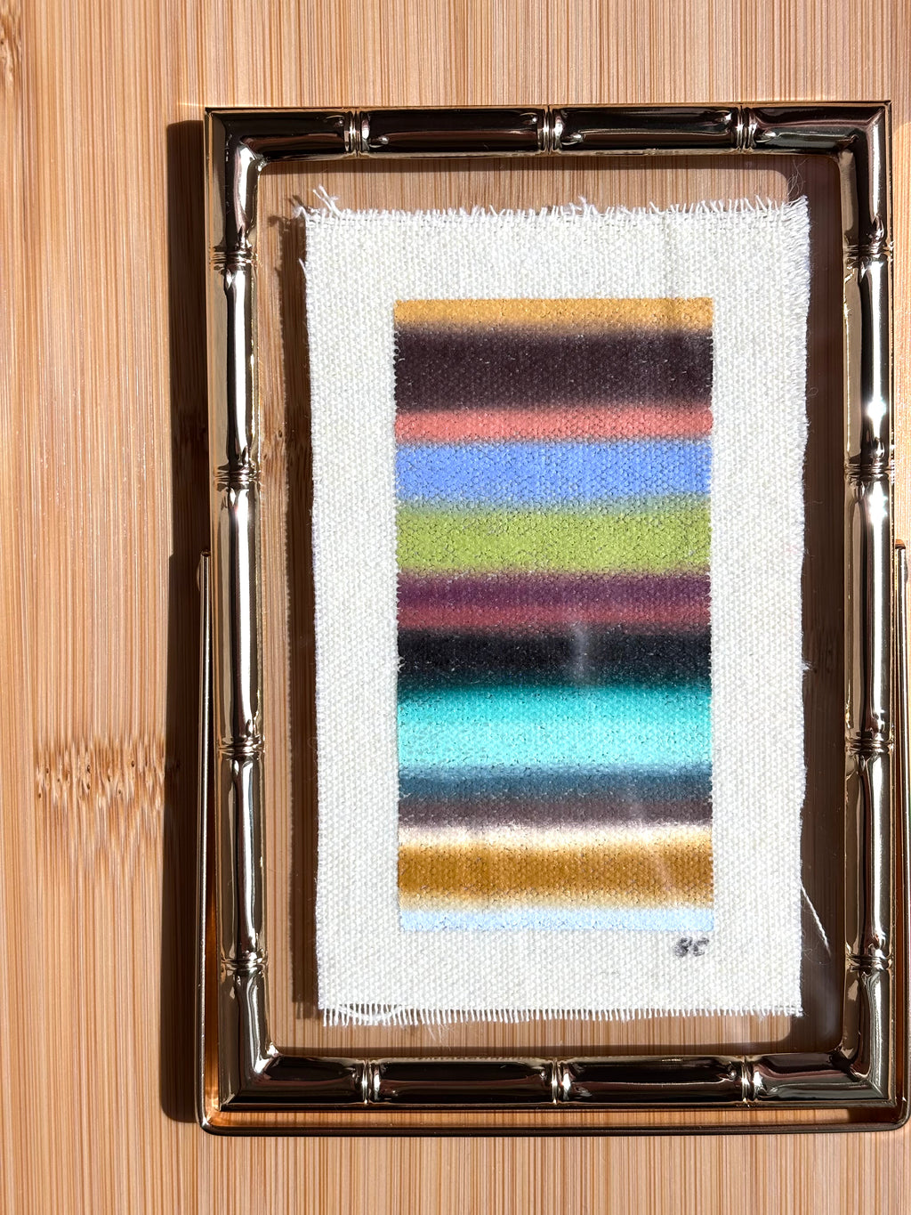Framed 3x5 Oil Pastel Gradient - August 8th, 2026