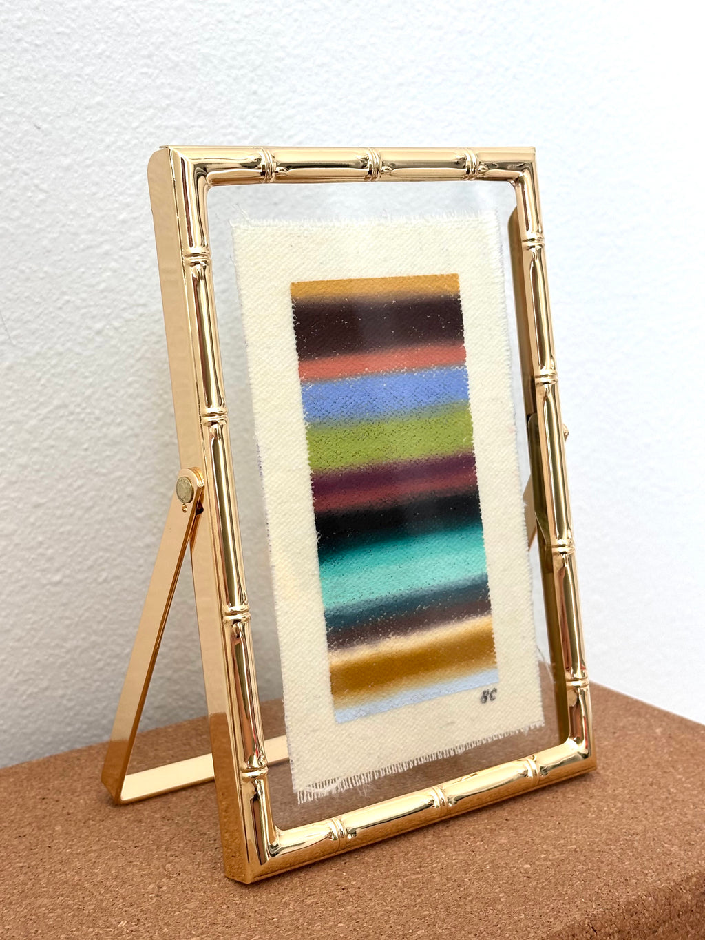 Framed 3x5 Oil Pastel Gradient - August 8th, 2026