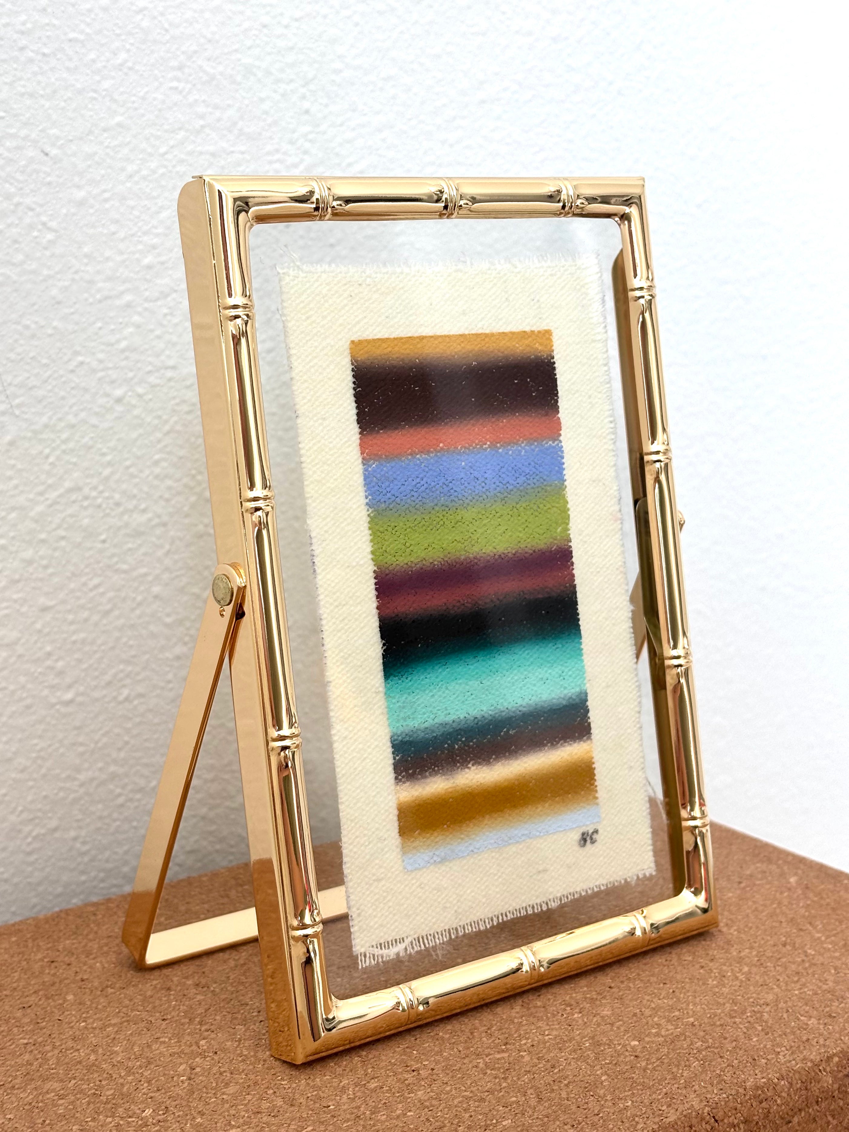 Framed 3x5 Oil Pastel Gradient - August 8th, 2026