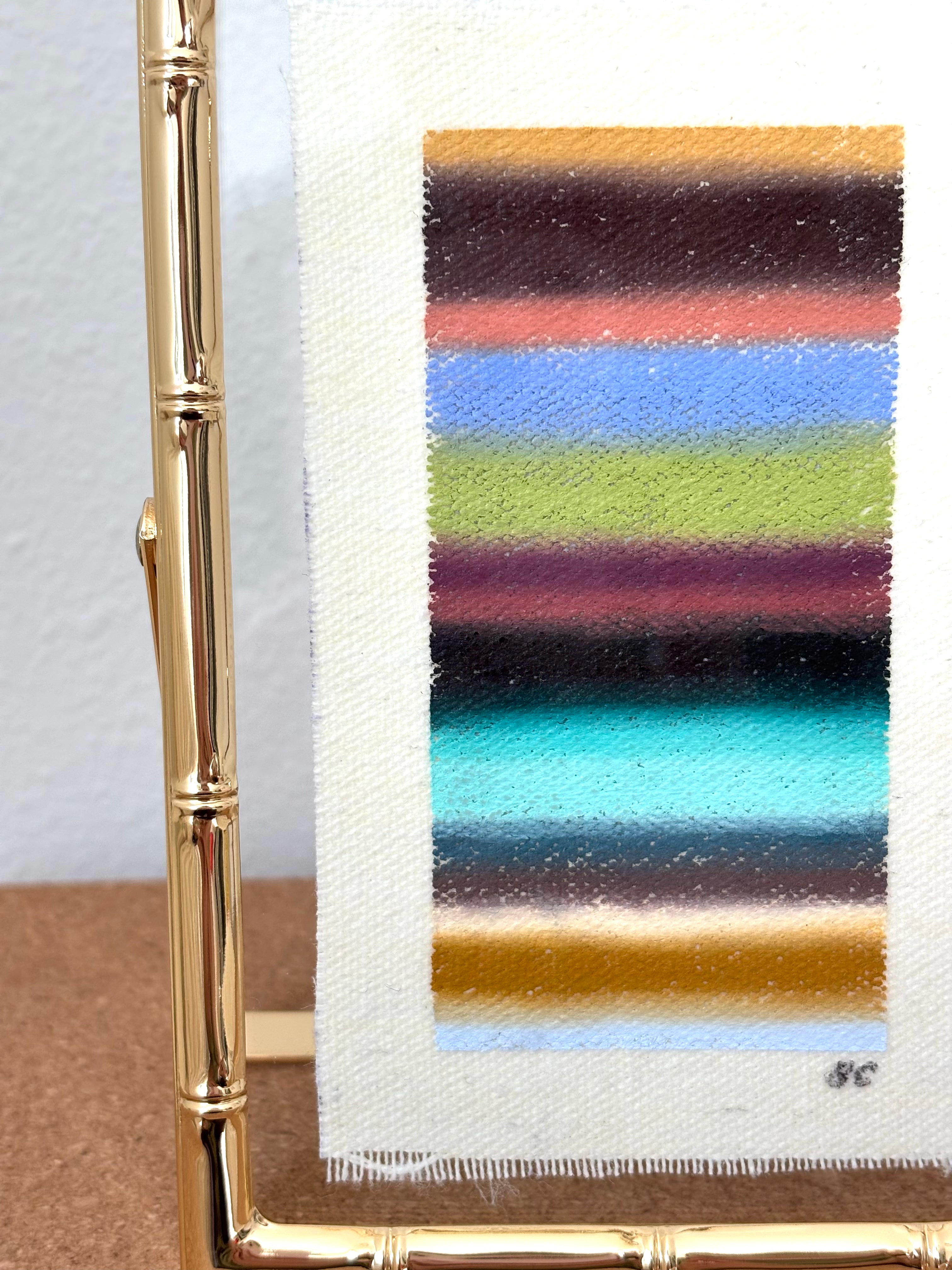 Framed 3x5 Oil Pastel Gradient - August 8th, 2026