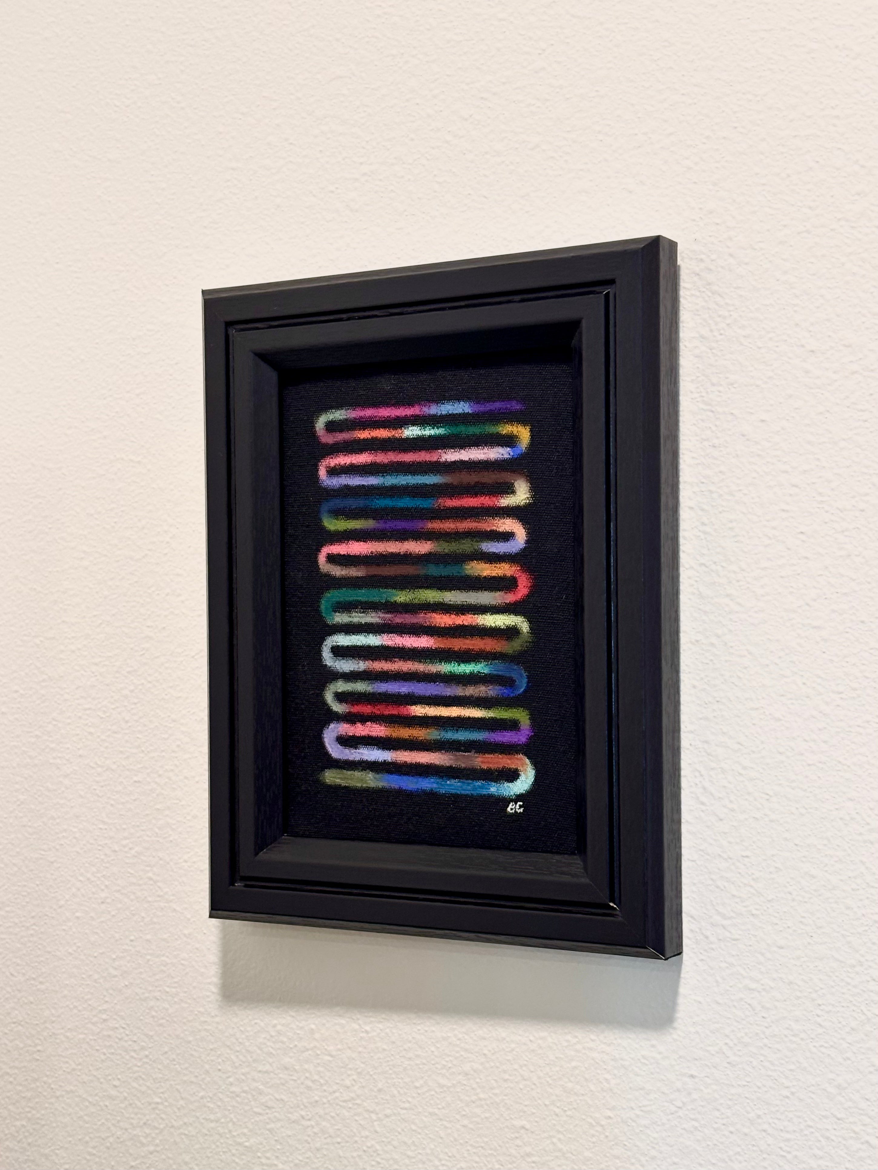 Framed 5x7 Oil Pastel Linear Gradient - August 8th, 2026