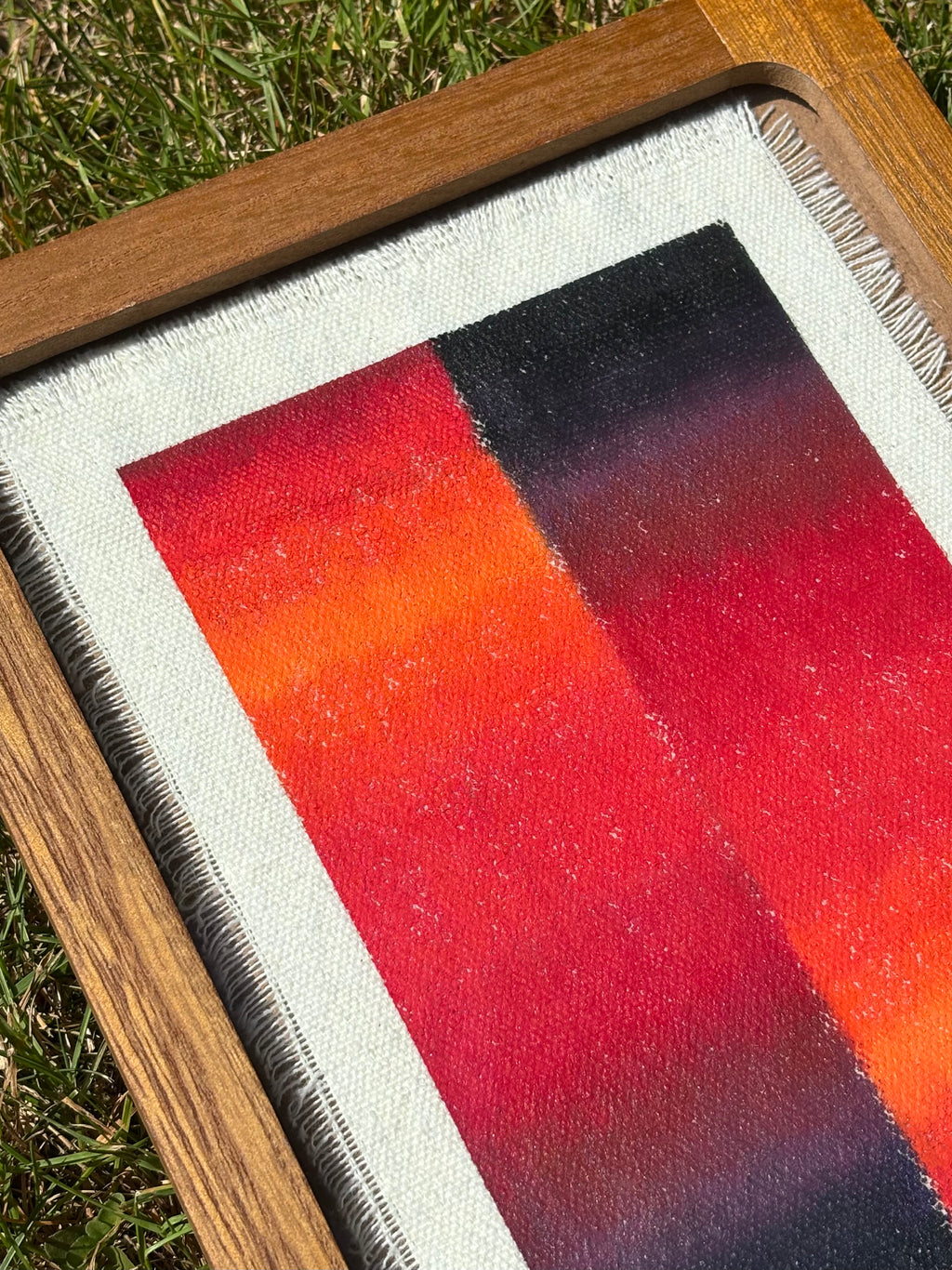 Framed 5x7 Oil Pastel Gradient - August 9th, 2026