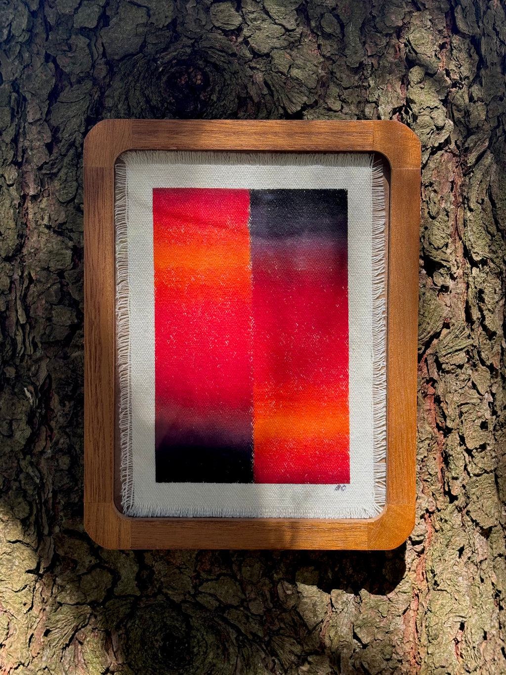 Framed 5x7 Oil Pastel Gradient - August 9th, 2026