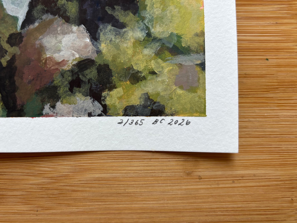 #2 6x6 Original Gouache Painting