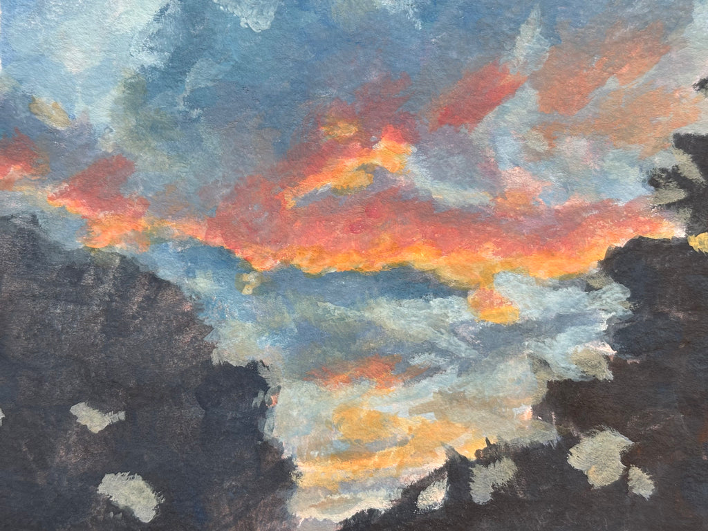 #5 6x6 Original Gouache Painting