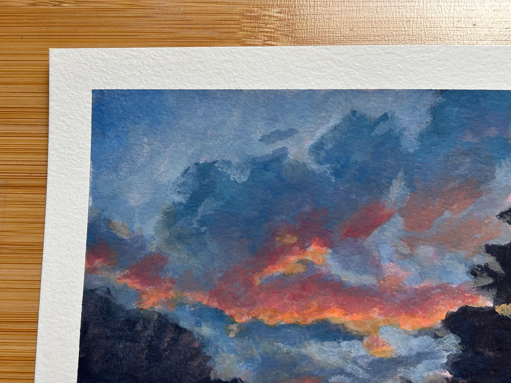 #5 6x6 Original Gouache Painting