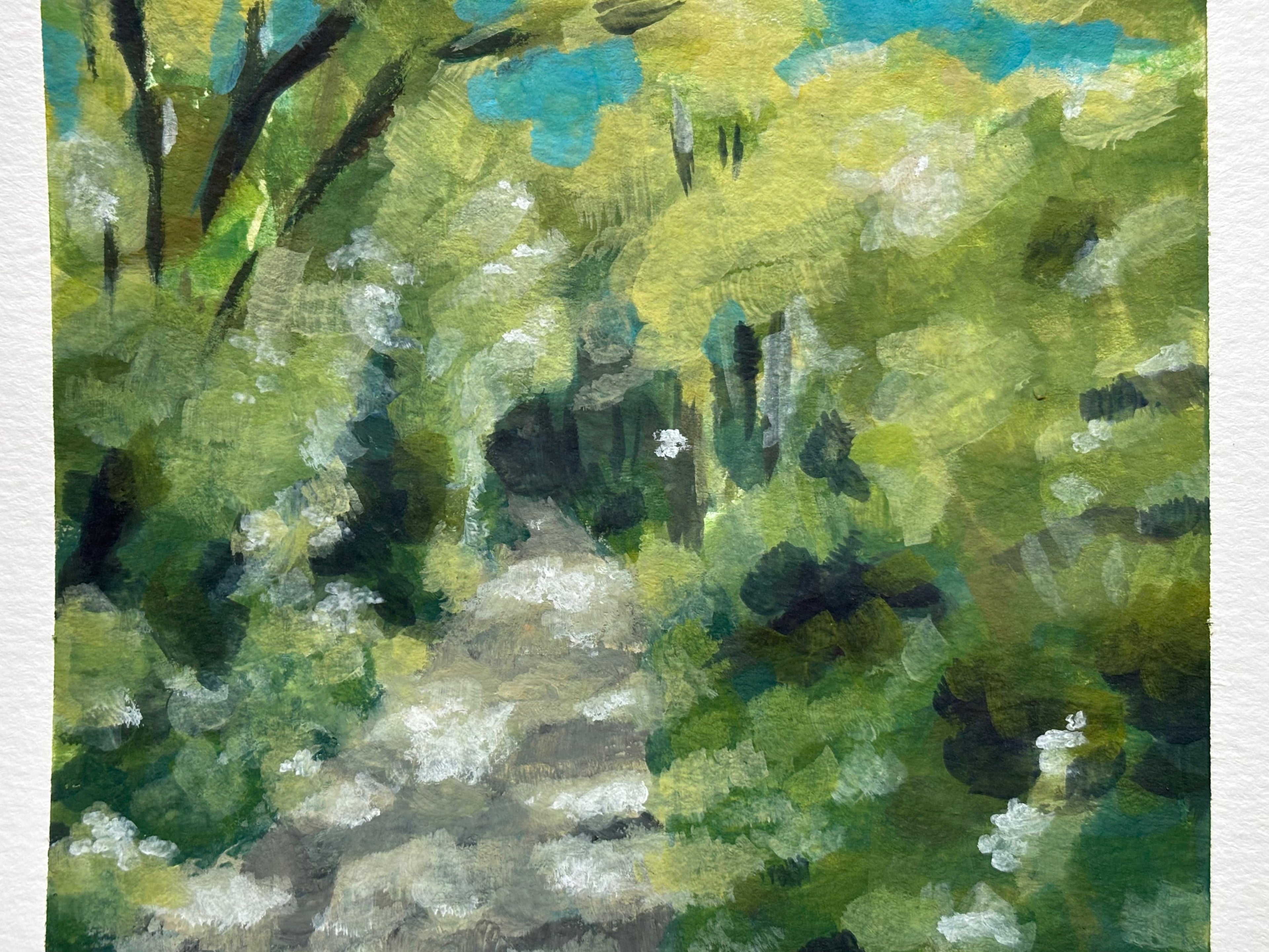 #6 6x6 Original Gouache Painting