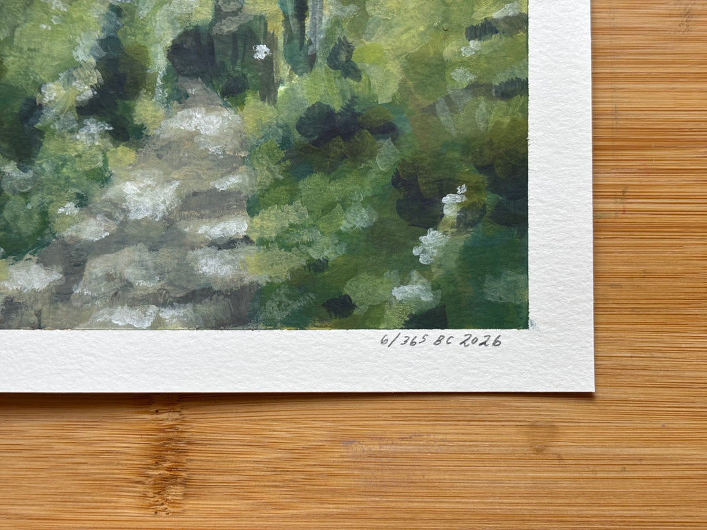#6 6x6 Original Gouache Painting