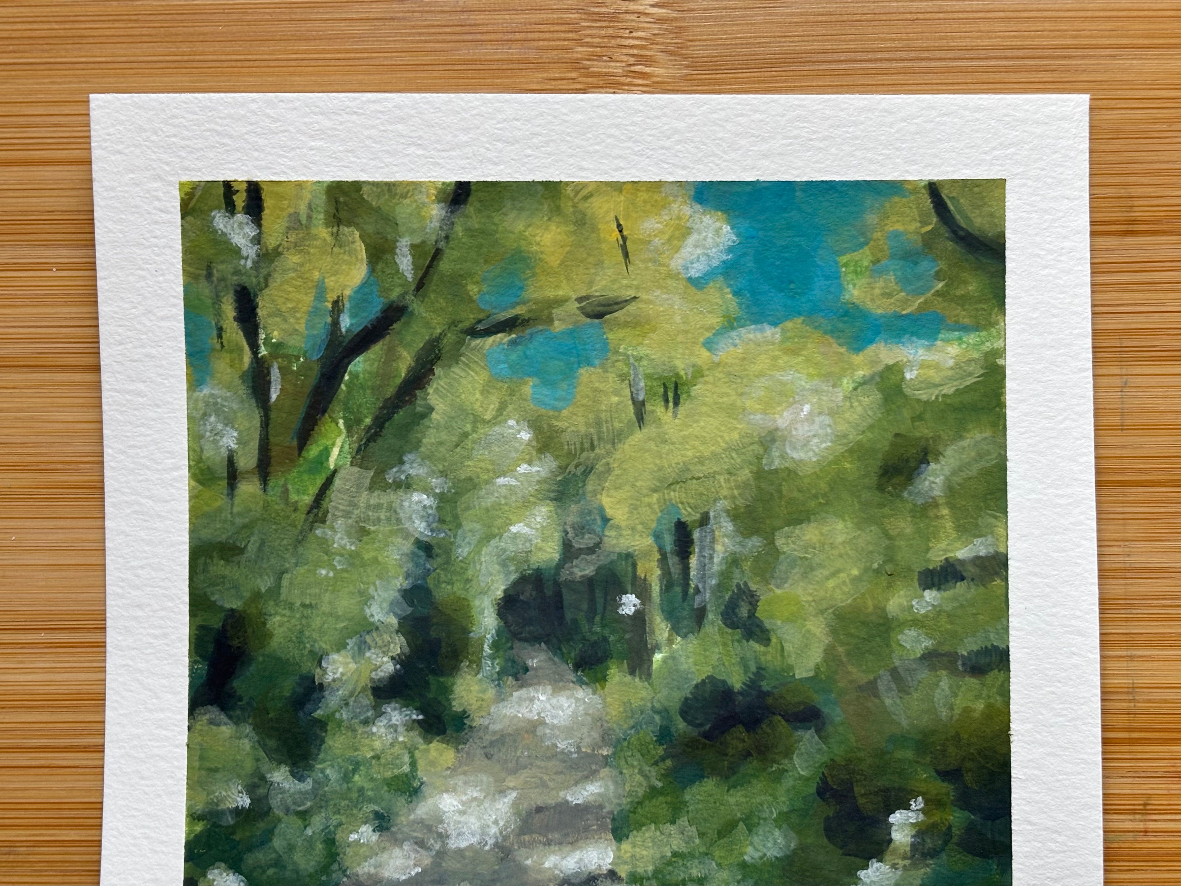 #6 6x6 Original Gouache Painting