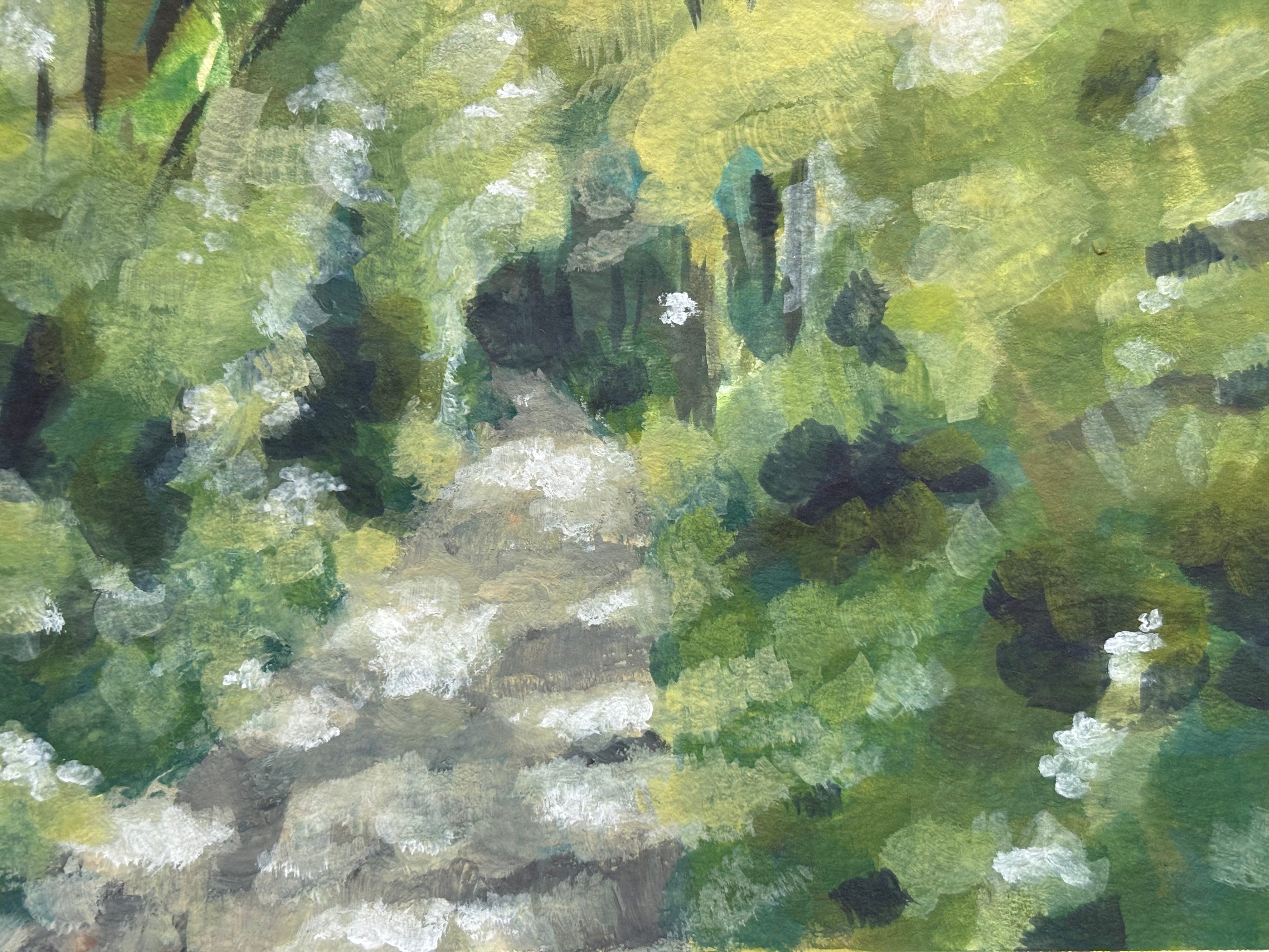 #6 6x6 Original Gouache Painting