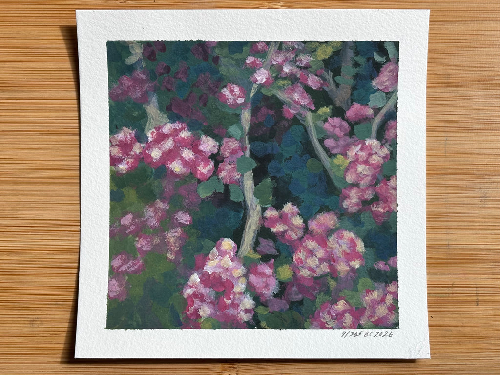 #9 6x6 Original Gouache Painting