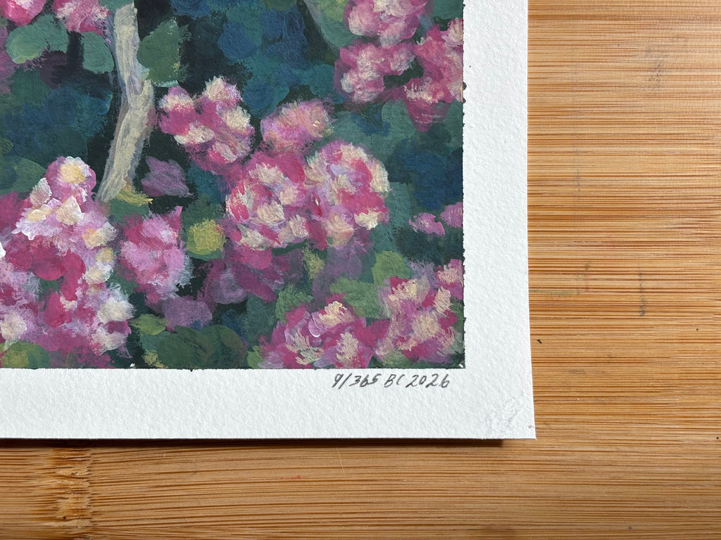 #9 6x6 Original Gouache Painting