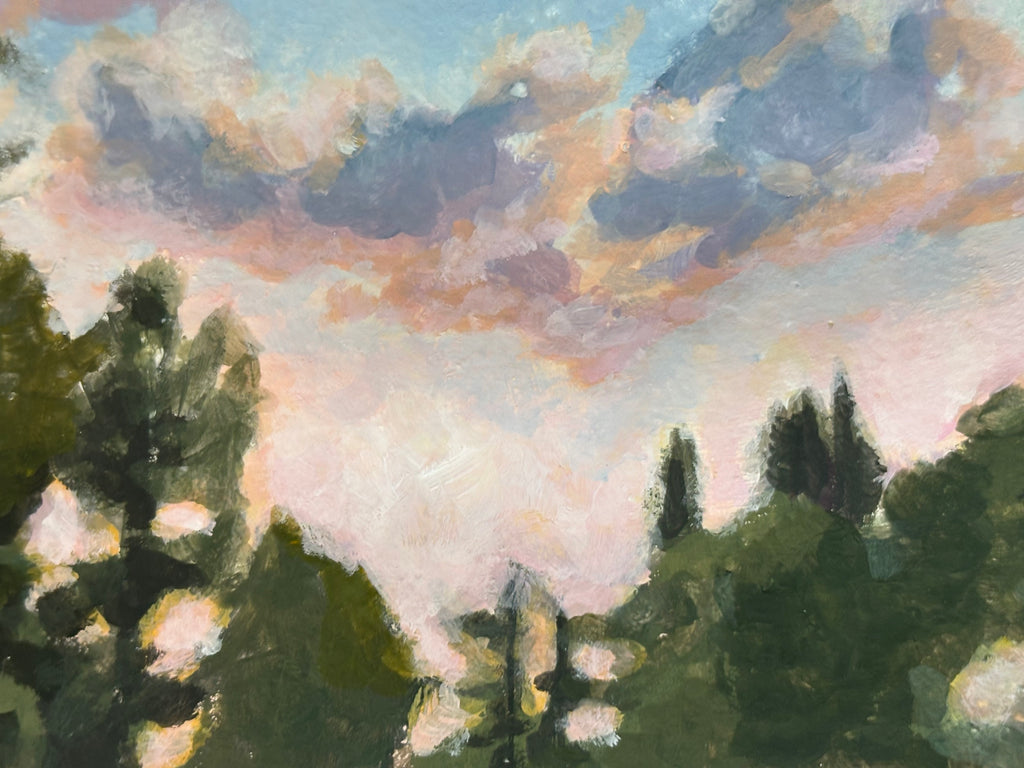#10 6x6 Original Gouache Painting