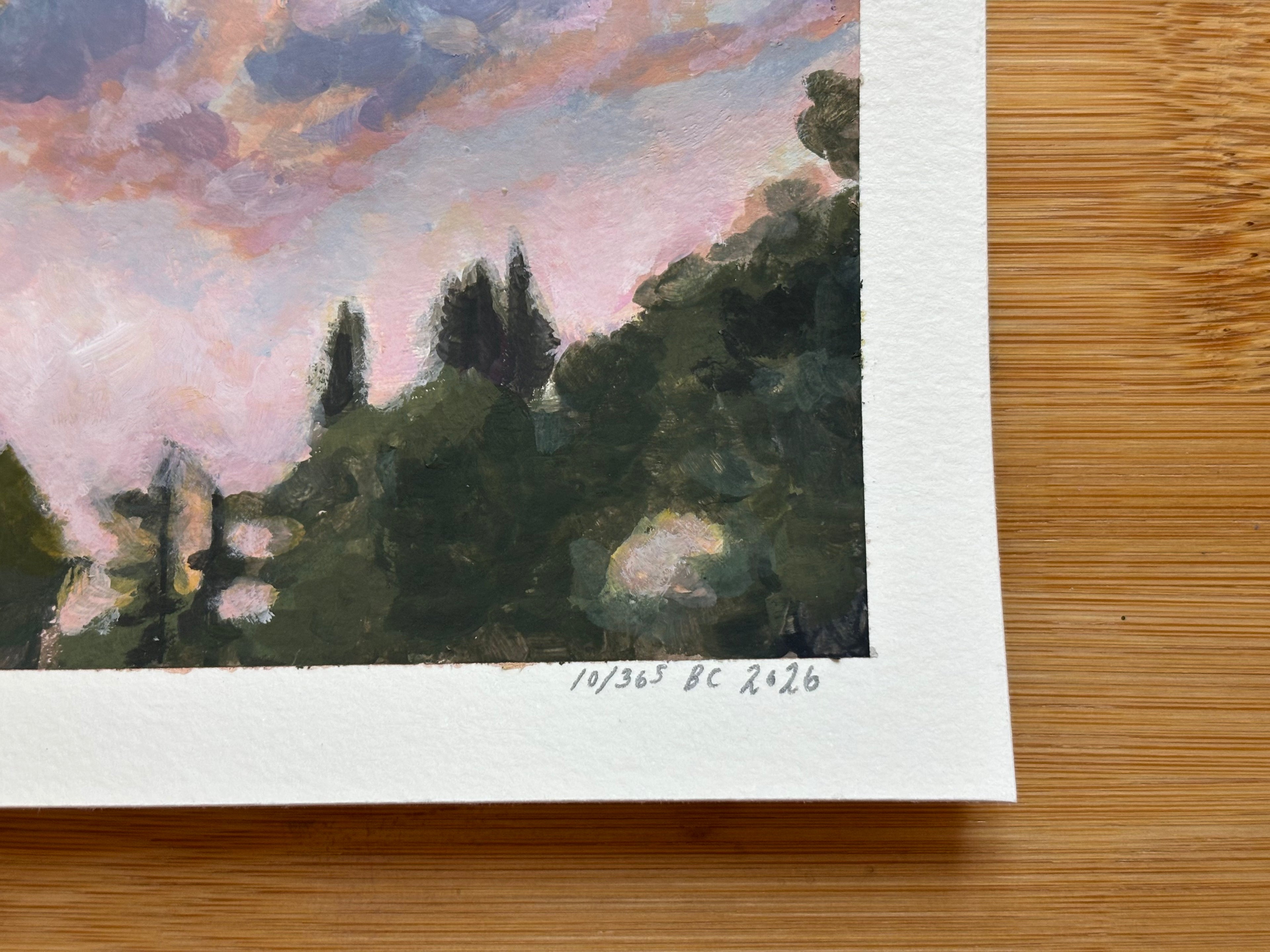 #10 6x6 Original Gouache Painting