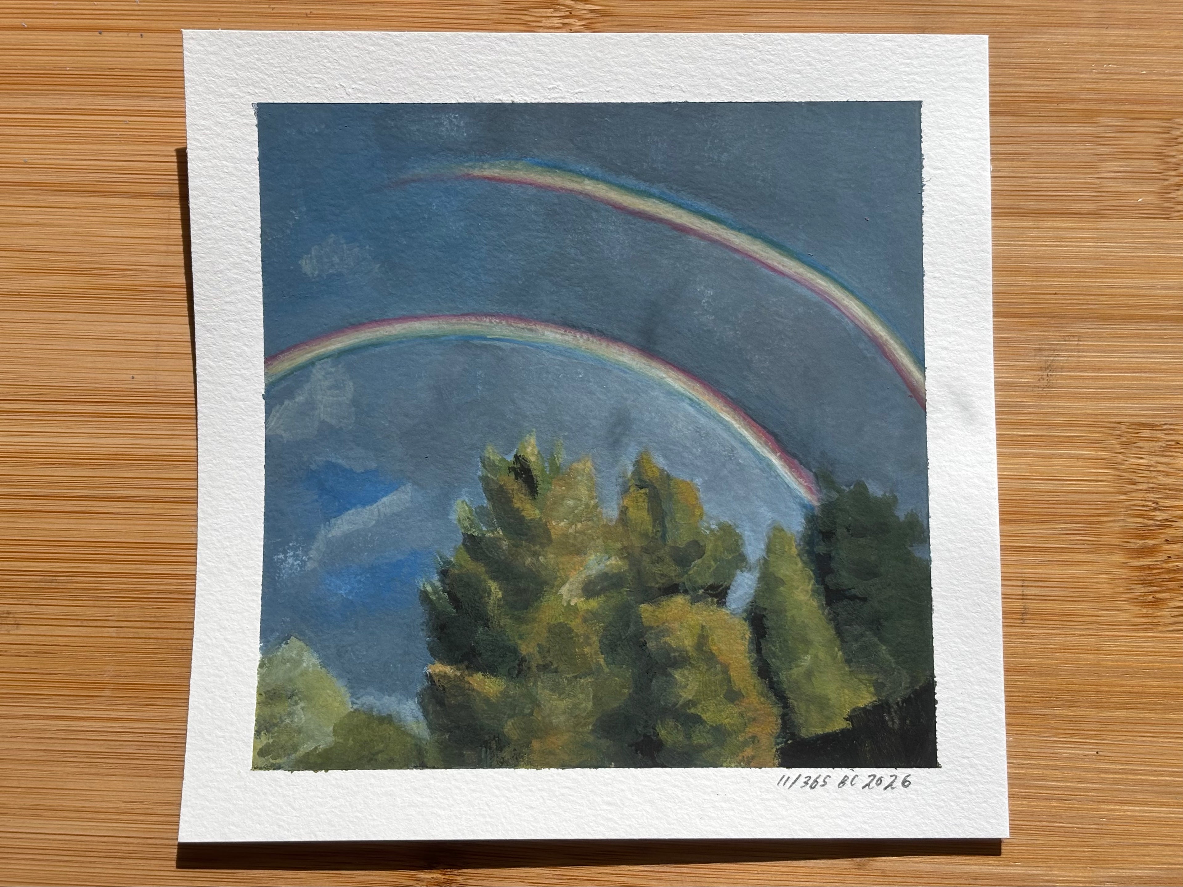 #11 6x6 Original Gouache Painting