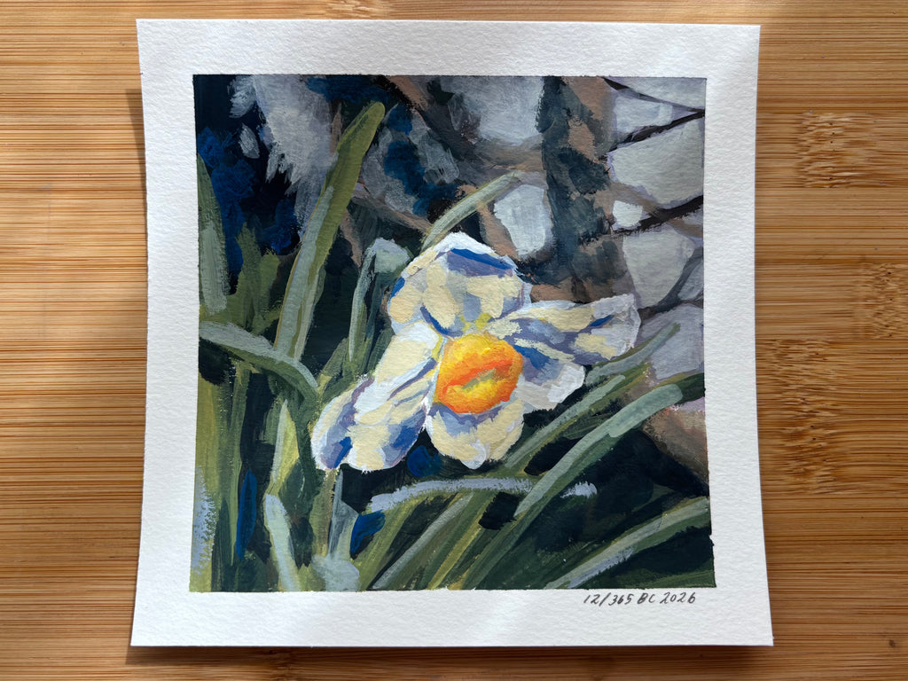 #12 6x6 Original Gouache Painting