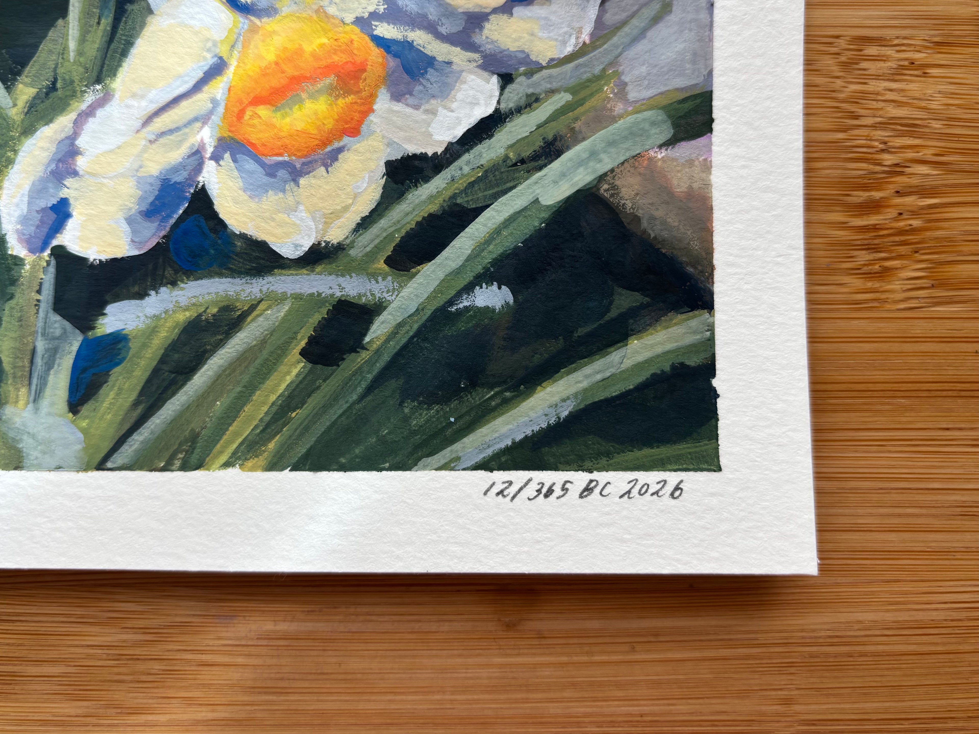 #12 6x6 Original Gouache Painting