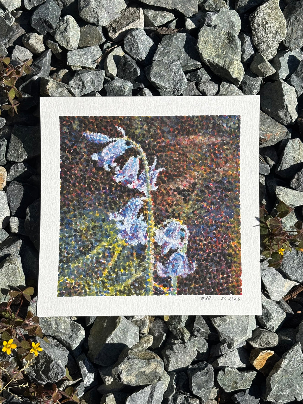 #38 6x6 Original Gouache Painting