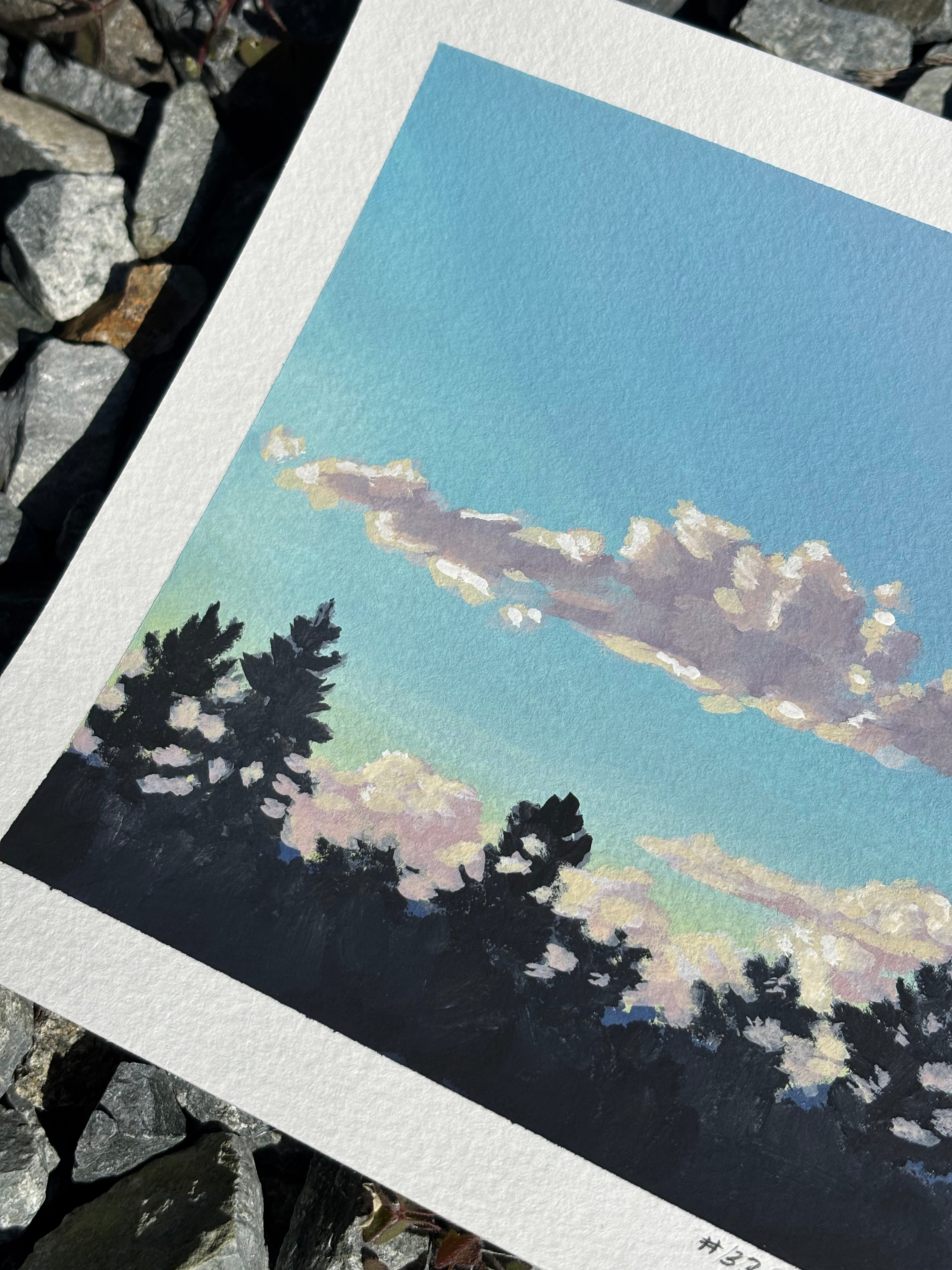 #33 6x6 Original Gouache Painting