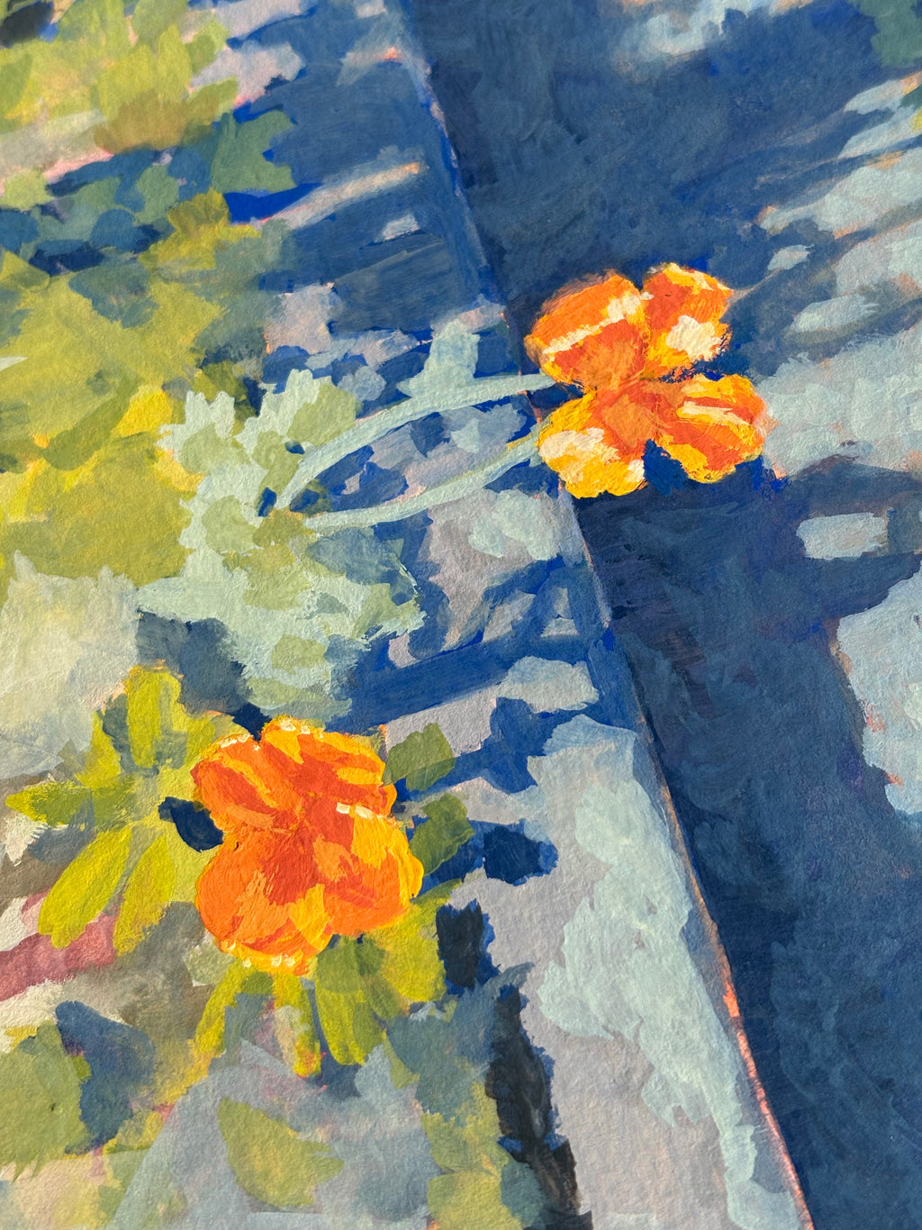 #30 6x6 Original Gouache Painting