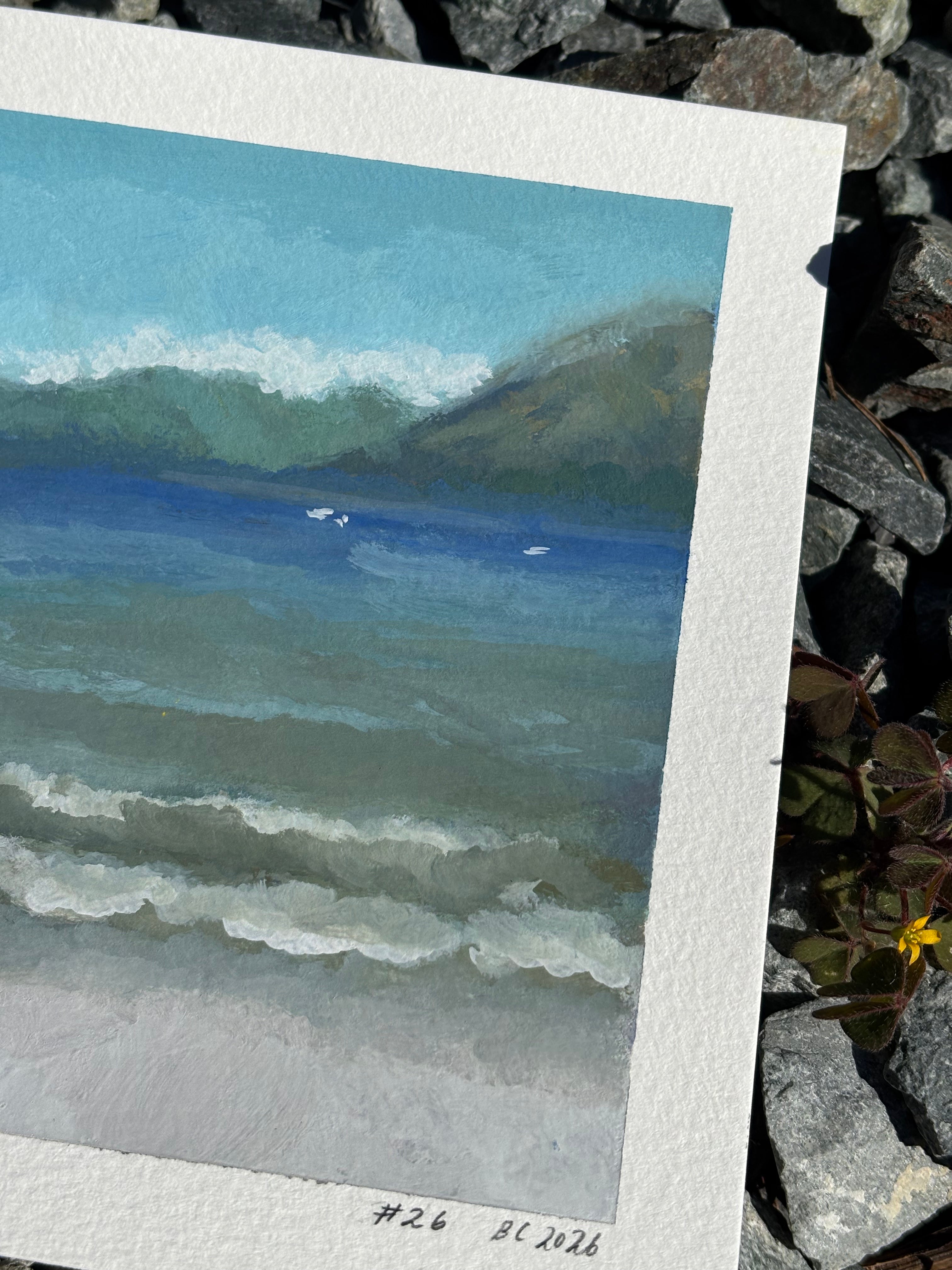 #26 6x6 Original Gouache Painting