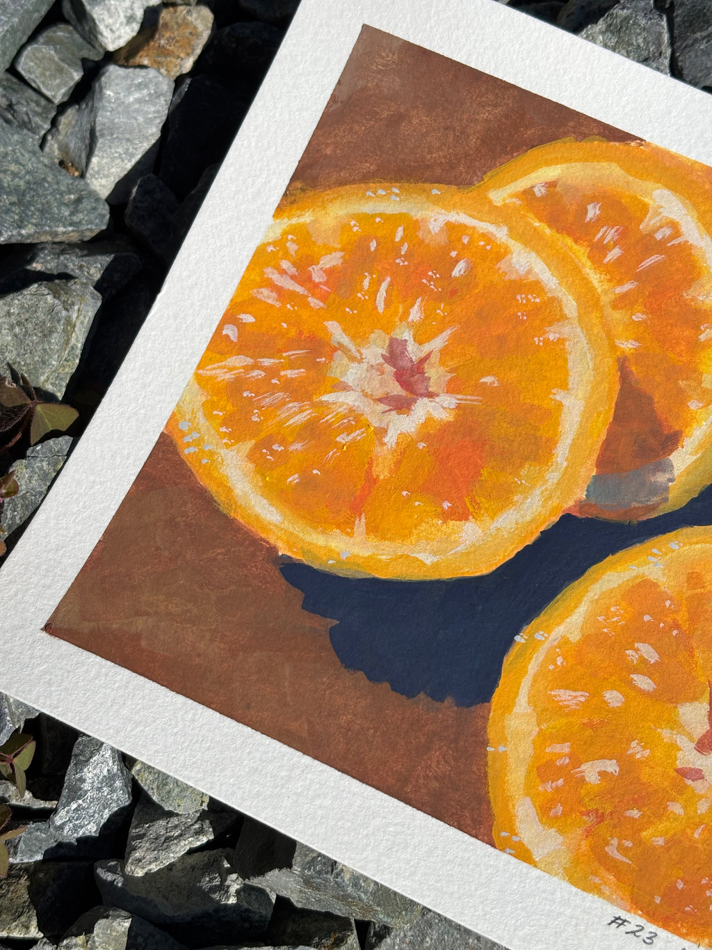 #23 6x6 Original Gouache Painting