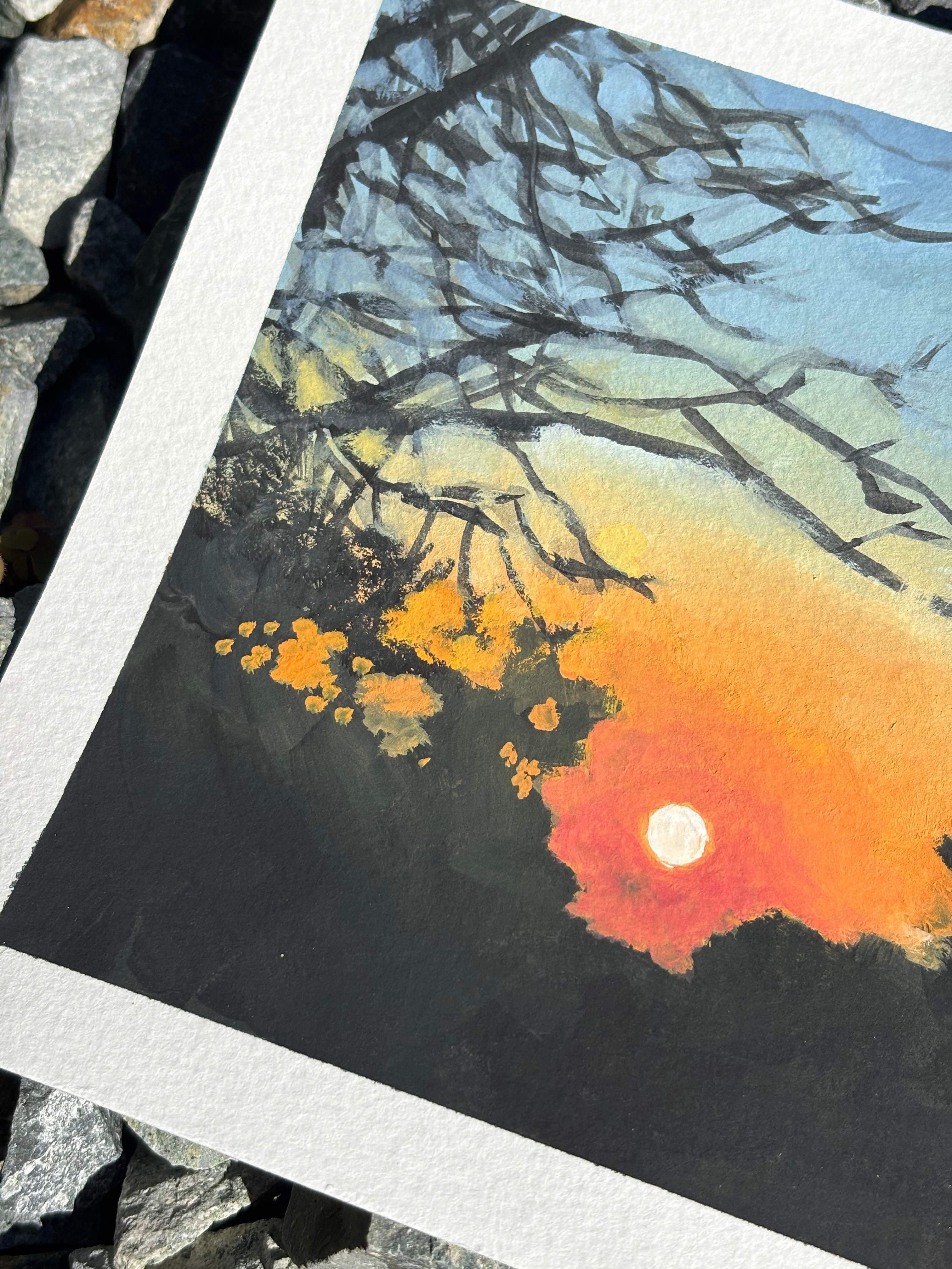 #22 6x6 Original Gouache Painting