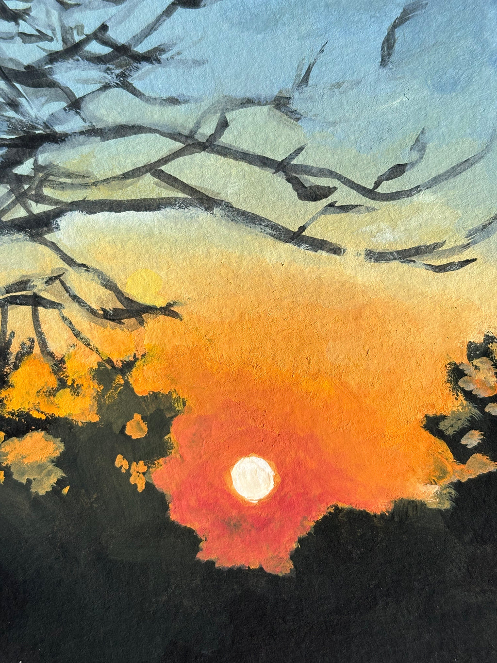#22 6x6 Original Gouache Painting