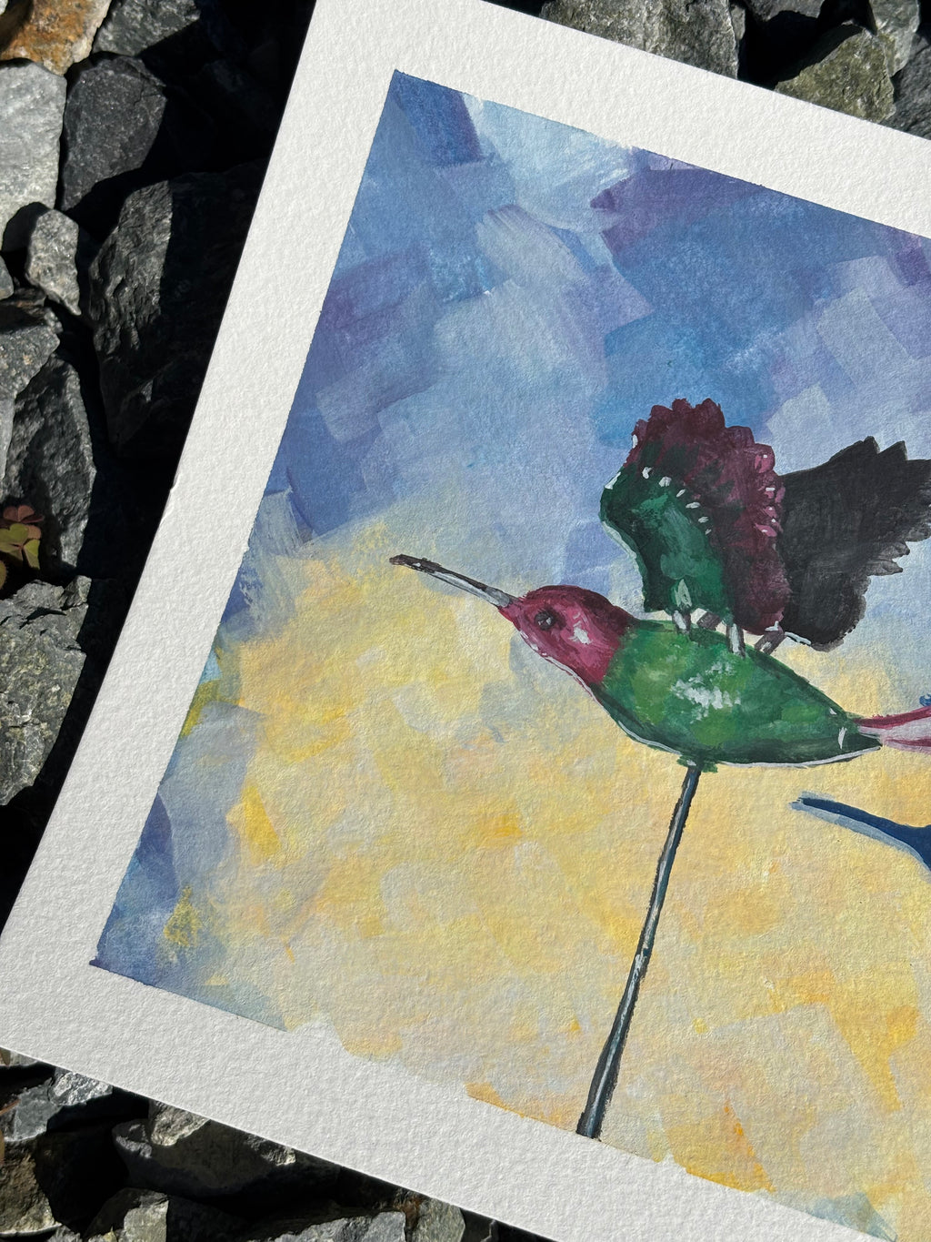 #19 6x6 Original Gouache Painting