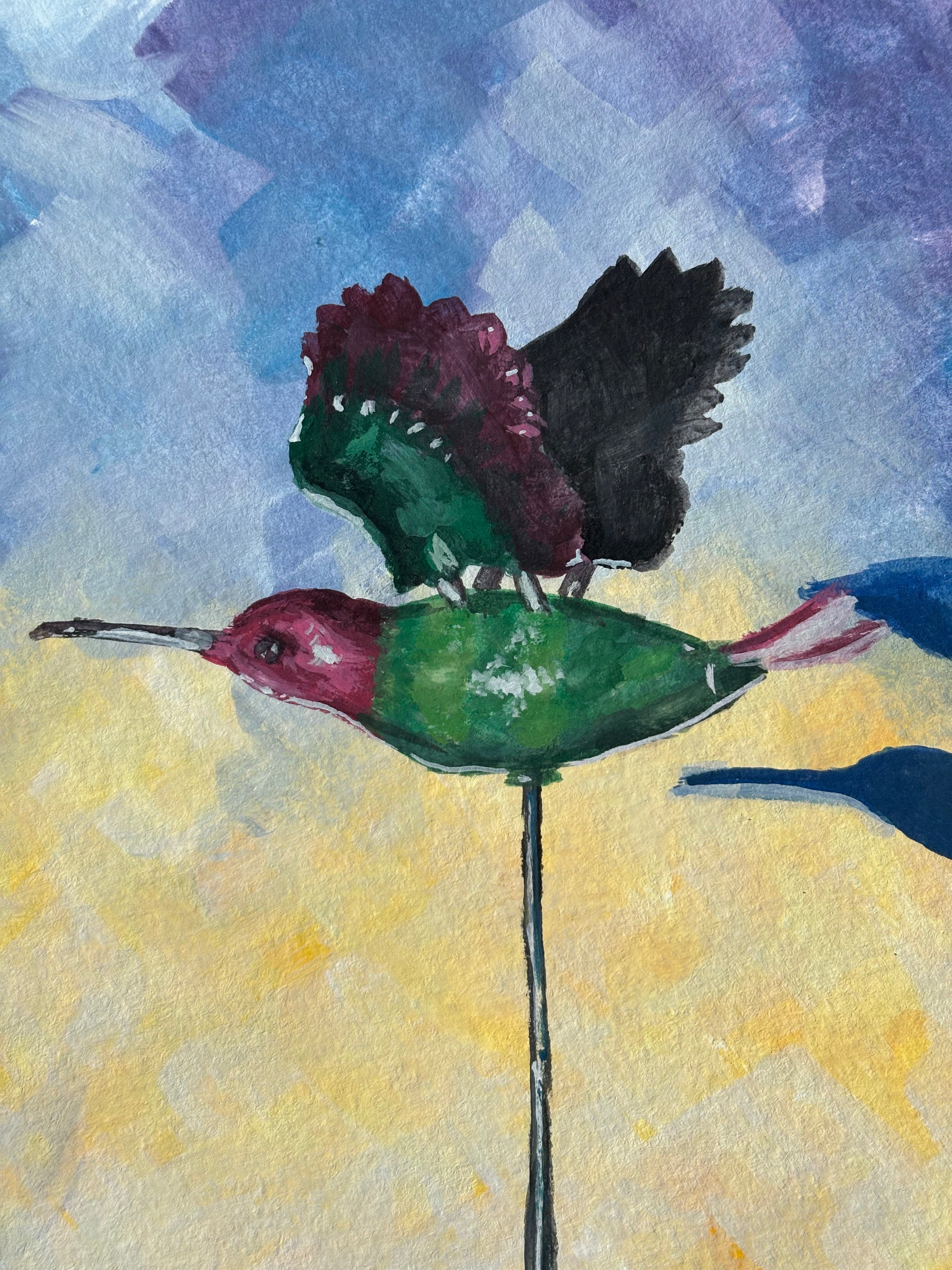 #19 6x6 Original Gouache Painting