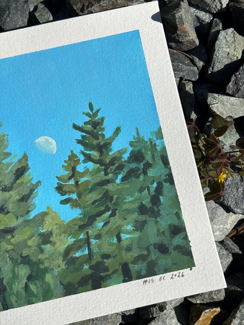 #15 6x6 Original Gouache Painting