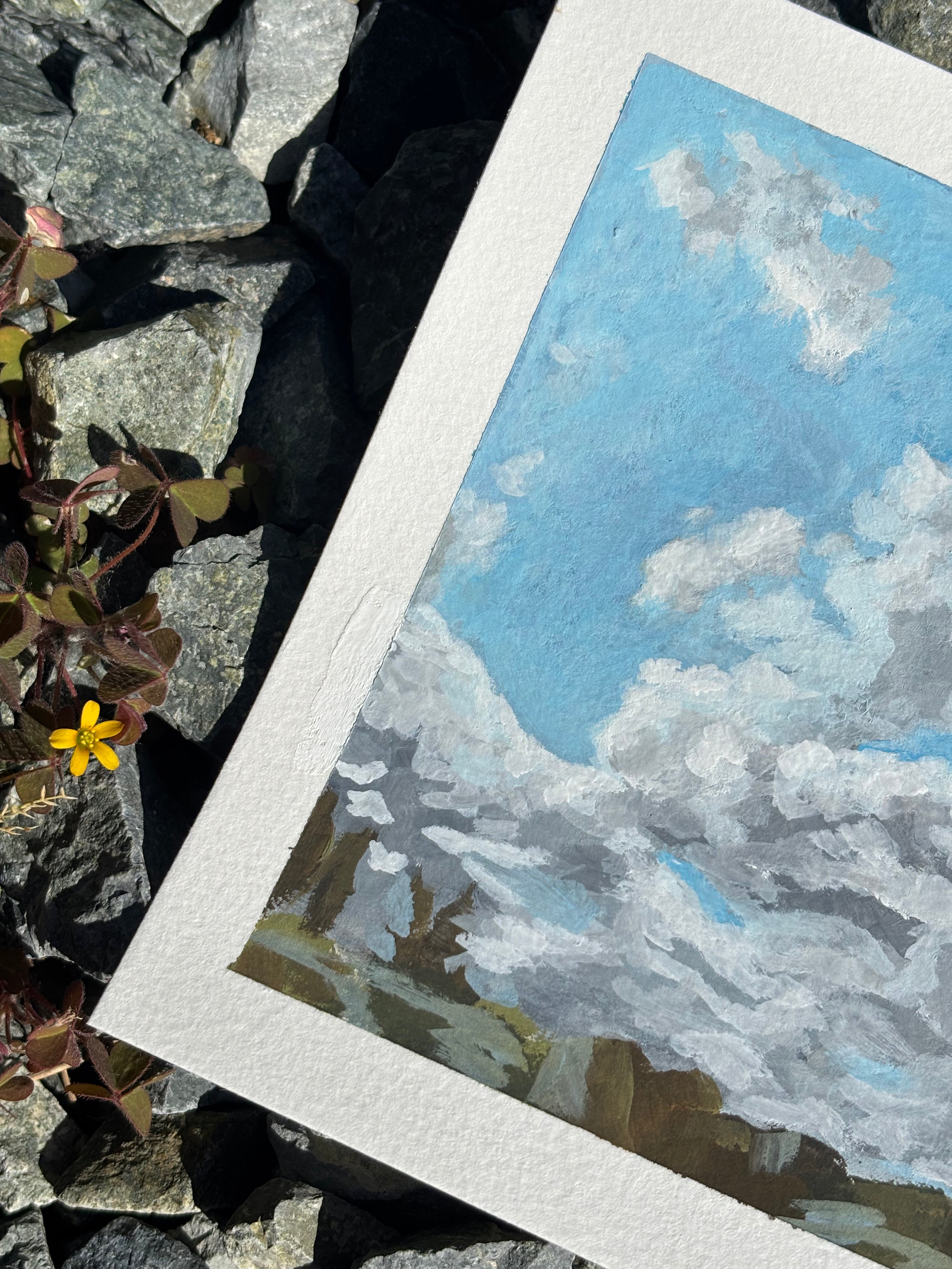 #14 6x6 Original Gouache Painting