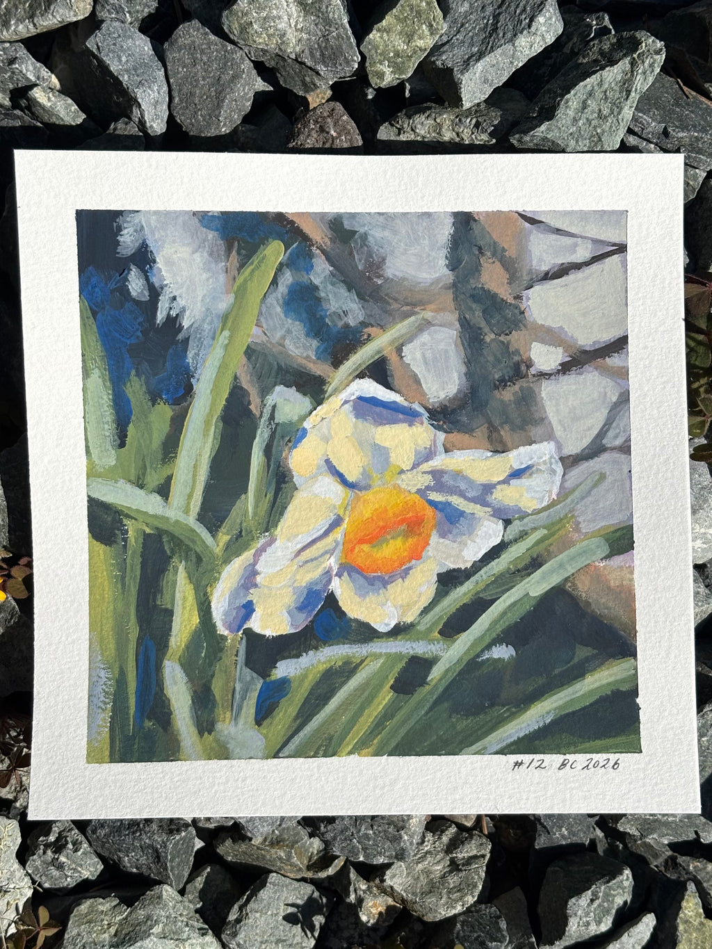 #12 6x6 Original Gouache Painting