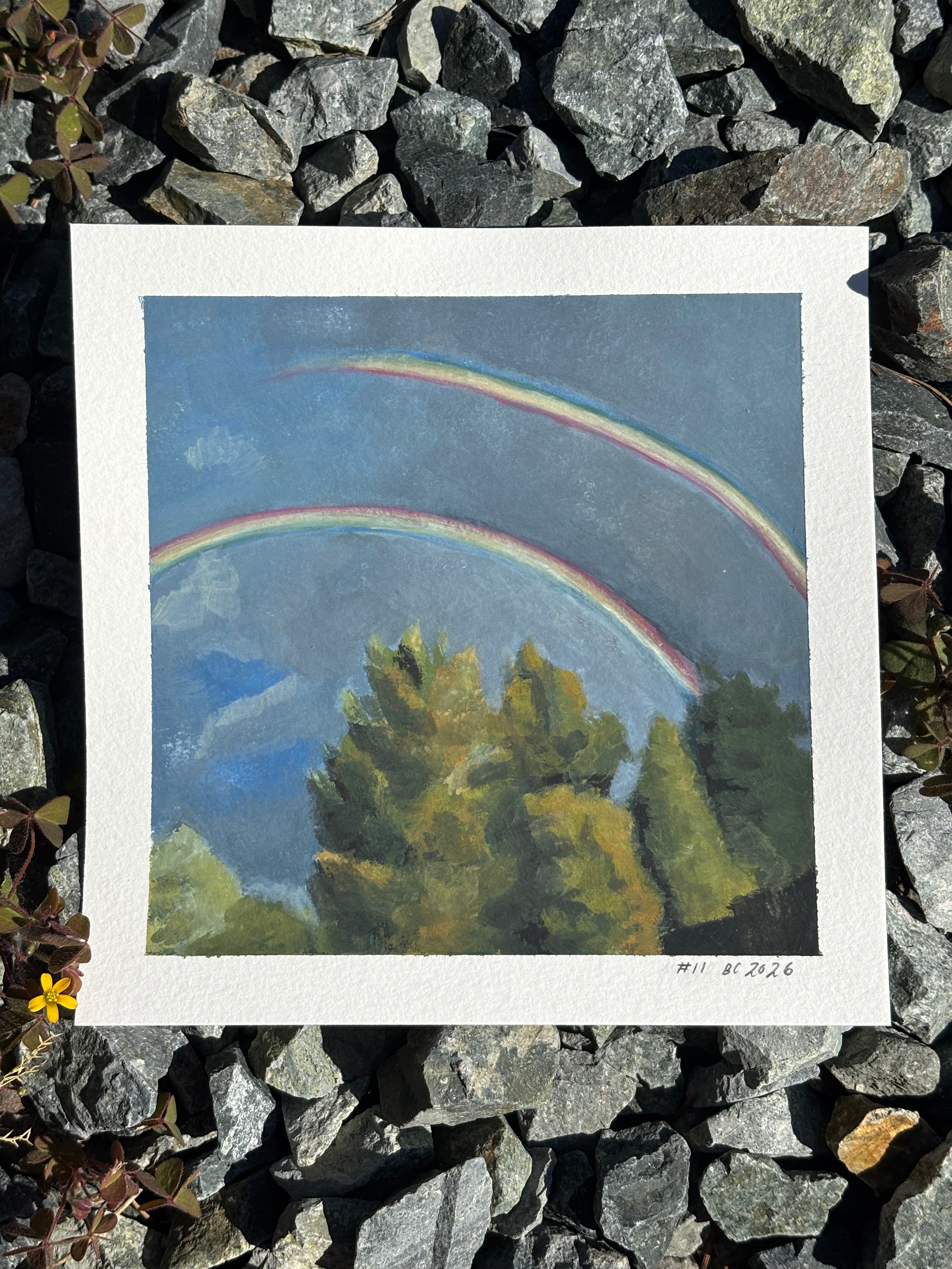 #11 6x6 Original Gouache Painting
