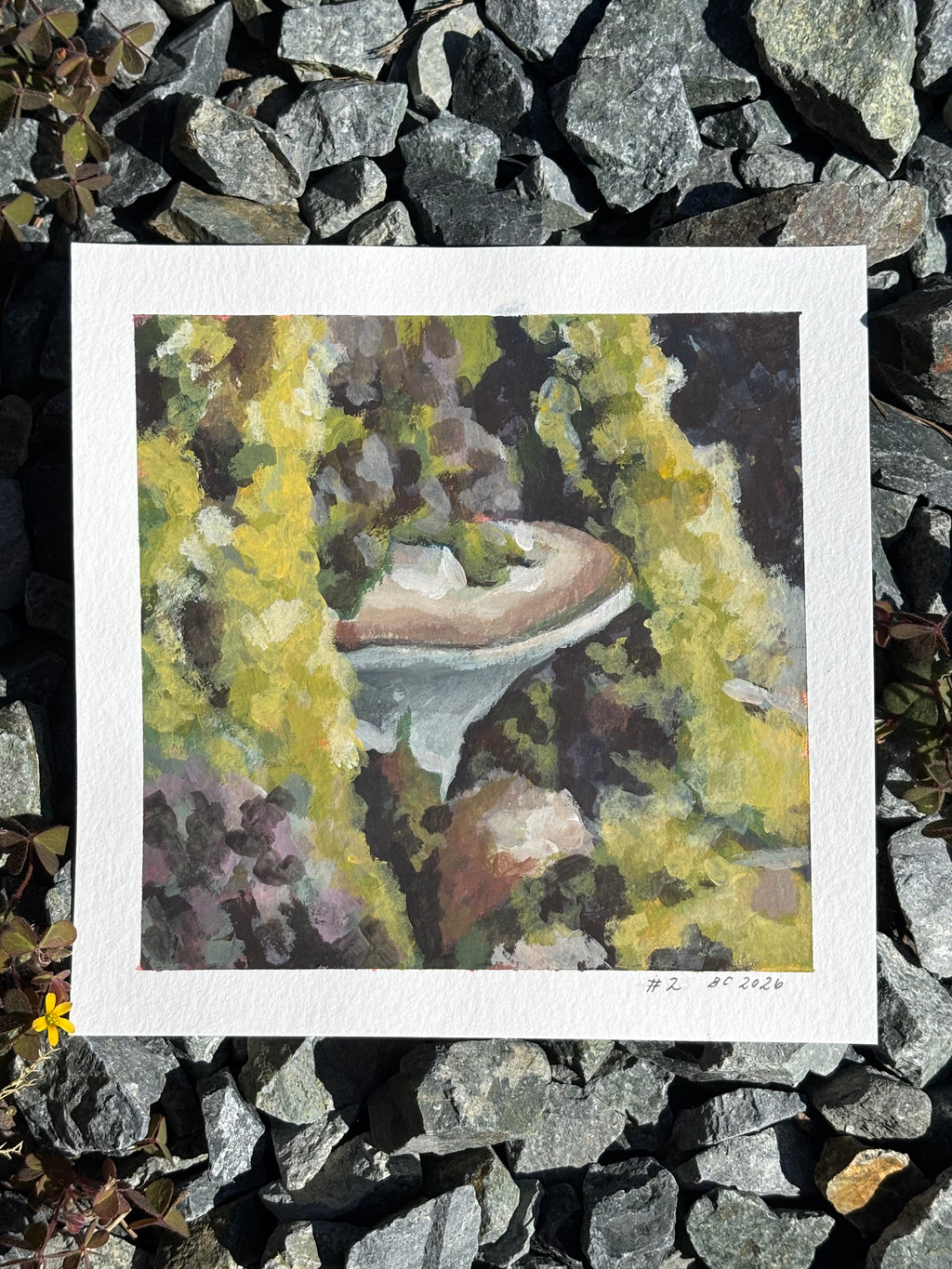 #2 6x6 Original Gouache Painting
