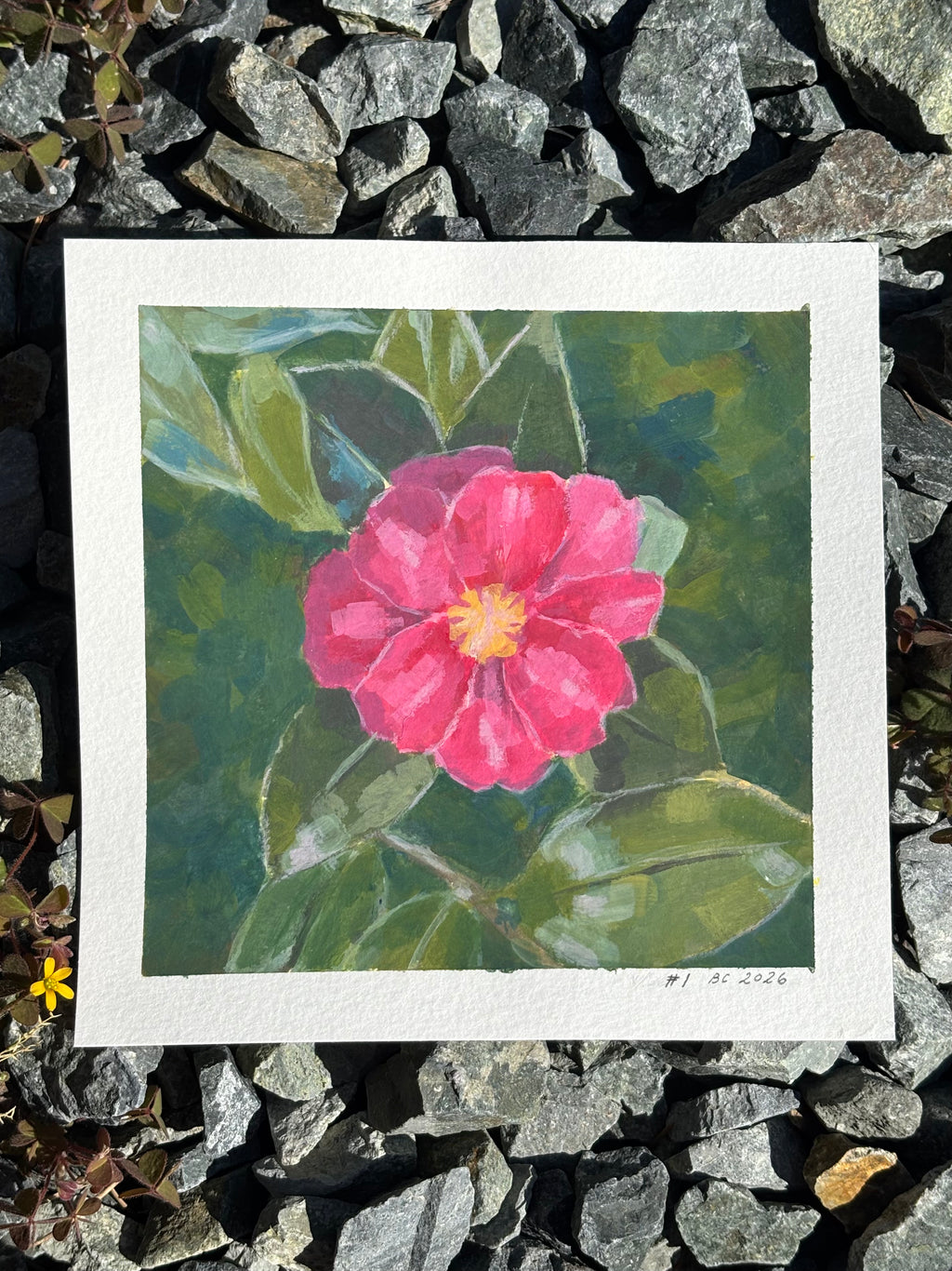 #1 6x6 Original Gouache Painting